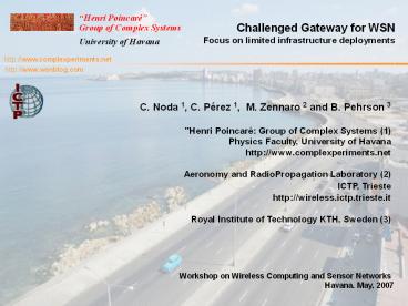 Challenged Gateway for WSN