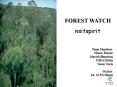 FOREST WATCH PowerPoint PPT Presentation