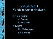 WISENET Wireless Sensor Network