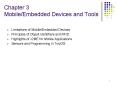 Chapter 3 MobileEmbedded Devices and Tools PowerPoint PPT Presentation