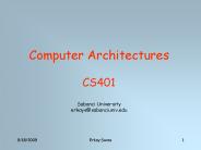 Computer Architectures