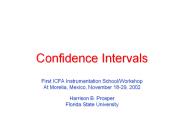 Confidence Intervals