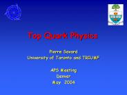 Top Quark Physics