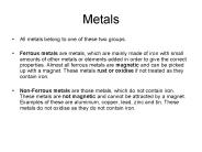 Metals