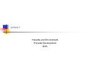 Heredity and Environment