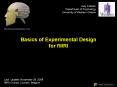 Basics of Experimental Design for fMRI PowerPoint PPT Presentation