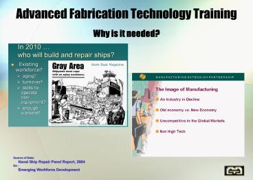 Advanced Fabrication Technology Training