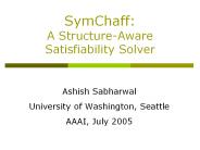 SymChaff: A Structure-Aware Satisfiability Solver