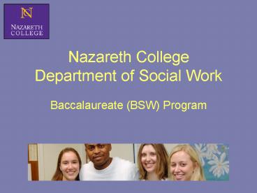 Nazareth College Department of Social Work