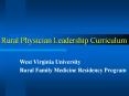 Rural Physician Leadership Curriculum PowerPoint PPT Presentation
