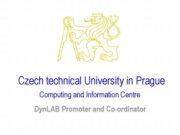 Czech technical University in Prague