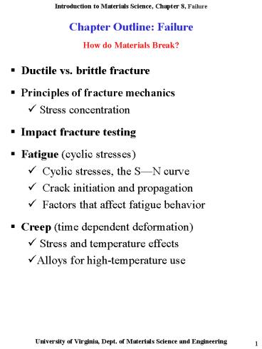How do Materials Break