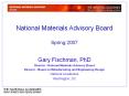 National Materials Advisory Board Spring 2007 PowerPoint PPT Presentation