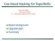 Gasbased tracking for SuperBelle