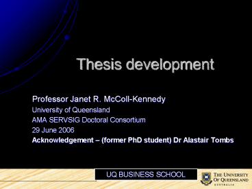 Professor Janet R. McCollKennedy