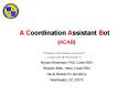 A Coordination Assistant Bot PowerPoint PPT Presentation