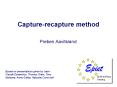 Capturerecapture method PowerPoint PPT Presentation