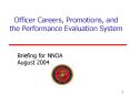 Career Counseling Brief Officer Careers, Promotions, and the Performance Evaluation System PowerPoint PPT Presentation
