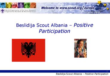 Beslidija Scout Albania Positive Participation