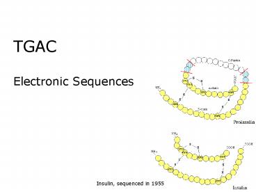TGAC Electronic Sequences