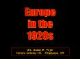 Europe%20in%20the%201920s PowerPoint PPT Presentation