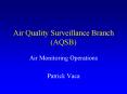 Air Quality Surveillance Branch AQSB PowerPoint PPT Presentation