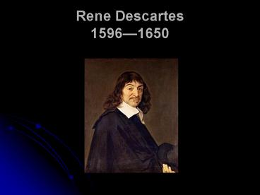 Rene Descartes 15961650