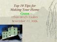 Top 10 Tips for Making Your Home Green PowerPoint PPT Presentation