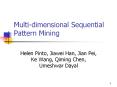 Multi-dimensional Sequential Pattern Mining PowerPoint PPT Presentation
