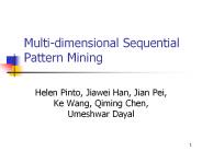 Multi-dimensional Sequential Pattern Mining