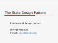 The State Design Pattern PowerPoint PPT Presentation