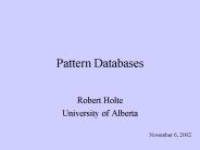 Pattern Databases