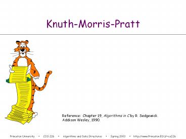 Knuth-Morris-Pratt