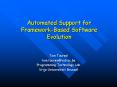 Automated Support for FrameworkBased Software Evolution PowerPoint PPT Presentation