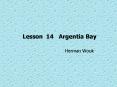 Lesson 14 Argentia Bay PowerPoint PPT Presentation