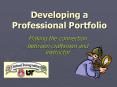 Developing a Professional Portfolio PowerPoint PPT Presentation