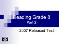 Reading Grade 8 Part 2 PowerPoint PPT Presentation