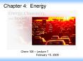 Chapter 4: Energy PowerPoint PPT Presentation