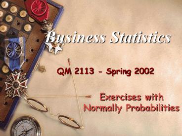 Business Statistics