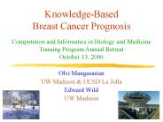 KnowledgeBased Breast Cancer Prognosis