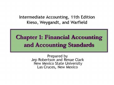 Chapter 1: Financial Accounting and Accounting Standards
