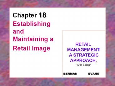 Establishing and Maintaining a