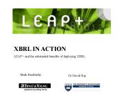 XBRL IN ACTION