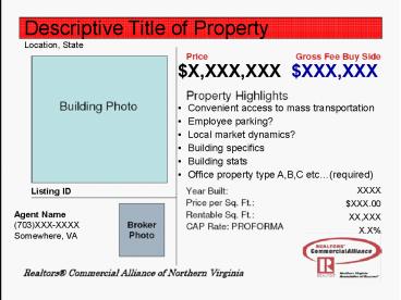 Descriptive Title of Property