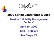 2009 Spring Conference