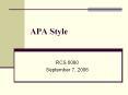 APA%20Style PowerPoint PPT Presentation