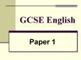 GCSE English PowerPoint PPT Presentation