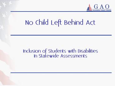 No Child Left Behind Act presentation | free to view