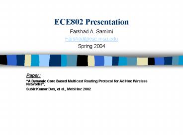 ECE802 Presentation