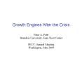 Growth Engines After the Crisis PowerPoint PPT Presentation